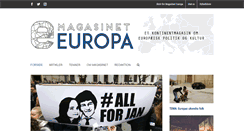 Desktop Screenshot of magasineteuropa.dk